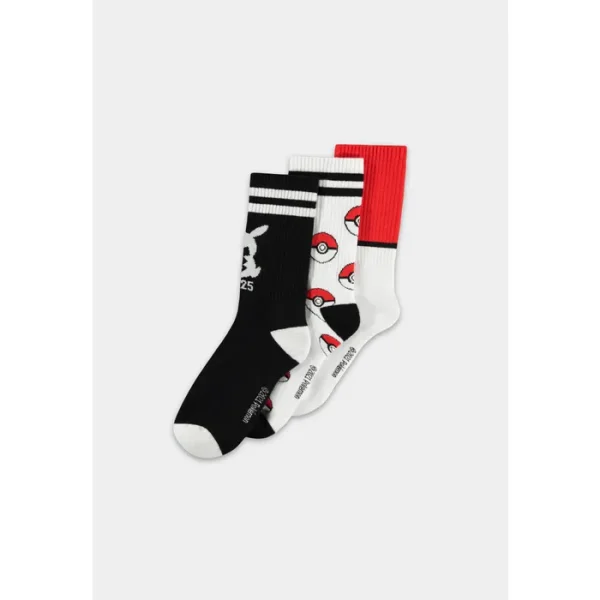 Pack de 3 paires de chaussettes Pokéball