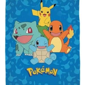Couverture polaire starter Pokémon 130 x 160 cm