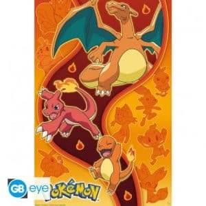 Maxi poster Pokémon type feu