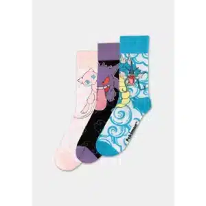 Pack de 3 paires de chaussettes Crew : Mew, Ecto, Léviator