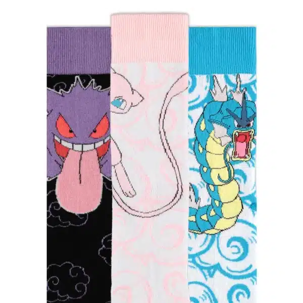 Pack de 3 paires de chaussettes Crew : Mew, Ecto, Léviator – Image 5