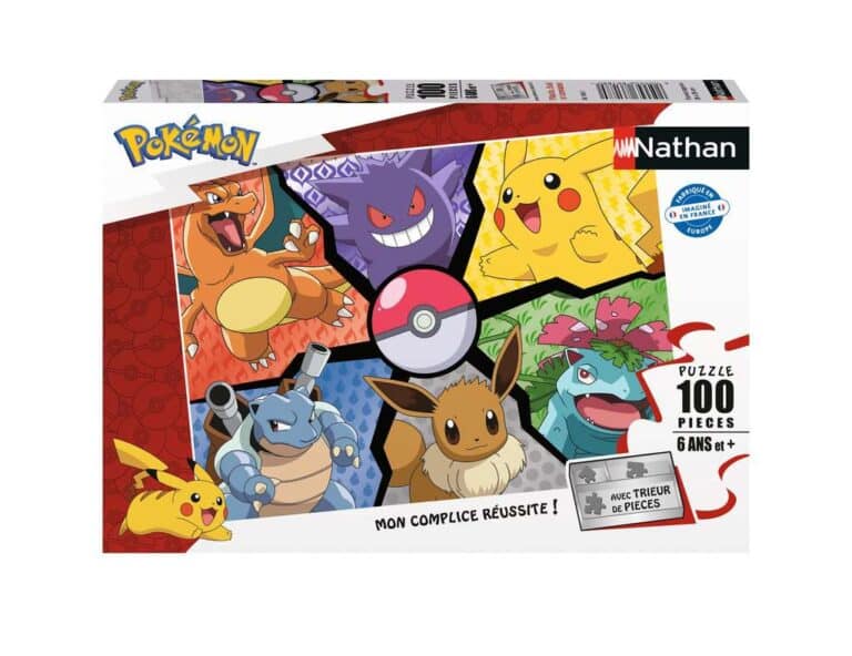 Puzzle Pikachu, Évoli et compagnie (100 pièces)