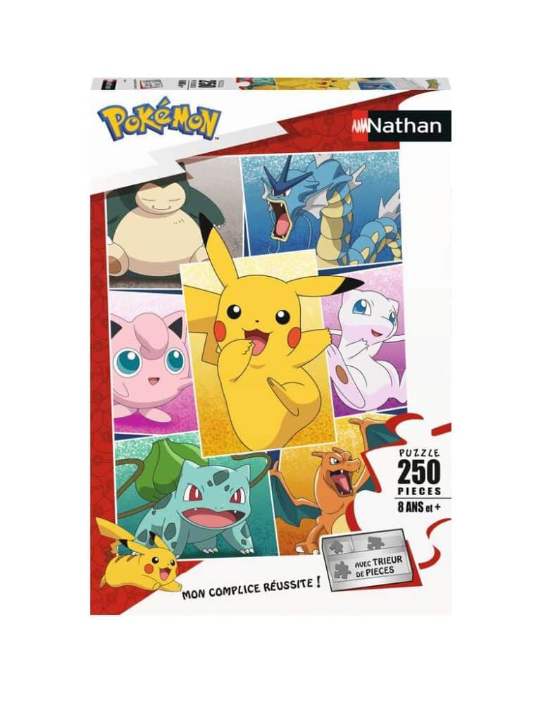 Puzzle types de Pokémon (250 pièces)