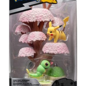Figurine Select Forêt de Printemps : Chenipan & Pikachu