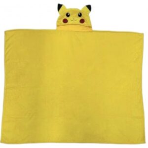 Plaid à capuche Pikachu 120 x 150 cm