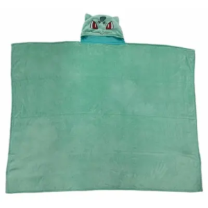 Plaid à capuche Bulbizarre 120 x 150 cm