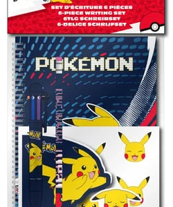 Set d'écriture 6 pièces avec cahier A5 Pikachu
