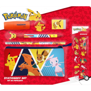 Set de papeterie 7 pièces avec une trousse triple