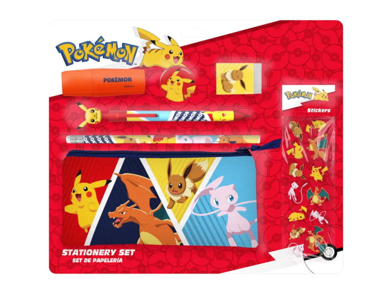 Set de papeterie 7 pièces avec une trousse triple
